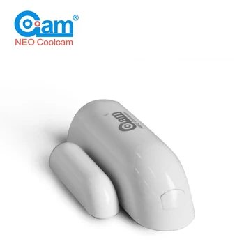 NEO COOLCAM NAS-DS01Z Z-dalga Kapı Pencere Sensörü ile Uyumlu Z dalga 300 500 serisi Mıknatıs Kilidi Kapı Sensörü Alarmı