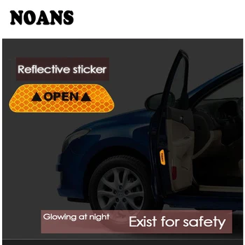 NOANS Araba Kapı açık İşareti Çıkartmalar Güvenlik Uyarı İşareti Yansıtıcı Bant BMW E46 E39 E90 E60 Toyota Corolla Nissan Qashqai J11