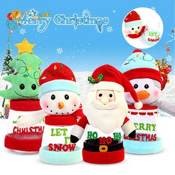 Noel Baba Kardan Adam Noel Kawaii Şeker Hediye Kutusu Çocuklar İçin Noel Ev Dekor Figürler Caja De Regalo De Navidad Dropshipping