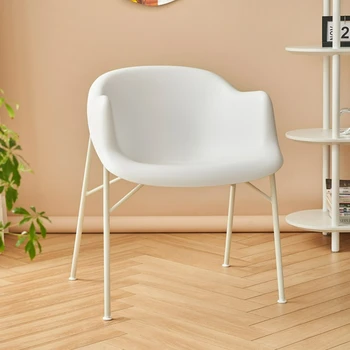 Nordic ışık lüks yaratıcı süt şişesi sandalye basit Modern kişilik restoran yemek sandalyeleri kavisli arkalığı makyaj koltuğu