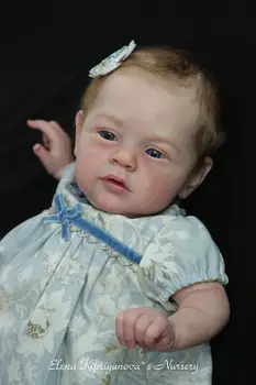 NPK 22 inç Mary Ann Yeniden Doğmuş Bebek Kiti Natali Nadir Sınırlı tükendi Baskı Vücut ve Gözler