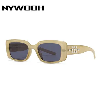NYHOOW 2023 Kare Retro Güneş Gözlüğü Kadın Vintage Gözlük Kadın Erkek Lüks Marka Tasarımcısı Gözlük gölge