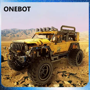 ONEBOT 1600 adet+ SUV Yapı Taşları 1: 10 Model Off-road Yarış Arabası Buggy Kamyon Tuğla Çocuk Erkek Yetişkinler DIY Monte Oyuncak