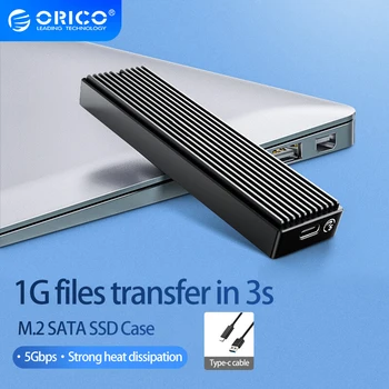 ORICO M. 2 SATA Muhafaza, M2 SATA NGFF USB Durumda, 5 Gbps M2 SATA SSD Durumda, 5 Gbps NGFF SATA SSD kutusu İçin 2230/2242/2260/2280 m2 SSD