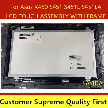 Orijinal 140 İNÇ LCD Ekran Paneli ve Dokunmatik Ekran Meclisi için çerçeve İle ASUS Vivobook S451 S451L S451LA S451LB