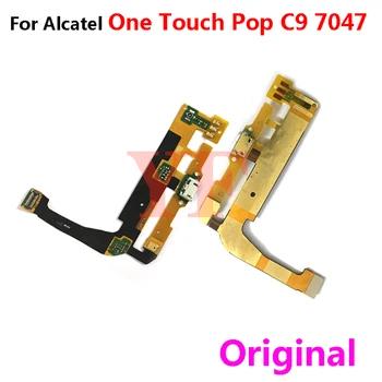 Orijinal Alcatel One Touch Pop C9 7047 Kahraman N3 2 8020 8030 Tokatlamak Elite Artı USB şarj yuvası Portu Flex kablo Tamir Parçaları