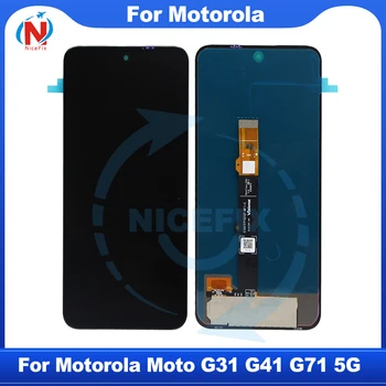 Orijinal Amoled Motorola Moto G31 G41 G71 5G dokunmatik LCD ekran Ekran Moto G71 lcd ekran Sayısallaştırıcı Değiştirme Parçaları