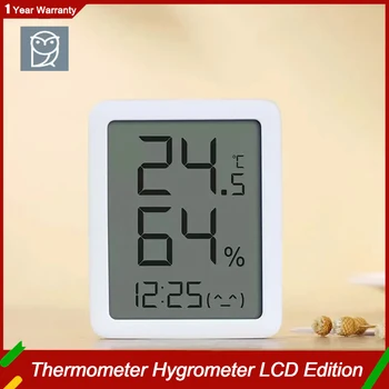 Orijinal Miaomiaoce E-mürekkep Ekran LCD Büyük dijital ekran Termometre Higrometre Saat Zamanlayıcı izle Sıcaklık Nem Sensörü
