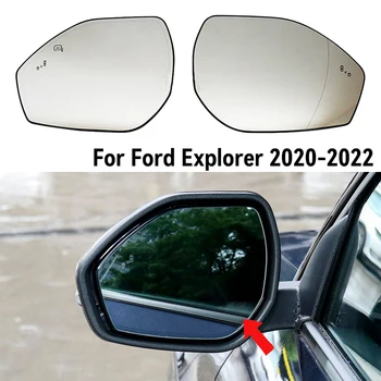 Otomatik Sol Sağ Yan İsıtmalı Kör Nokta Uyarı Kanat dikiz aynası Cam Ford Explorer 2020 2021 2022 İçin