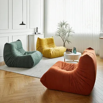 Oturma Odası Tek Kanepeler Mobilya İskandinav Tırtıl Tembel Kanepe Tüm Sünger Tek Kişilik Yatak Odası dinlenme koltuğu Recliner Sandalyeler