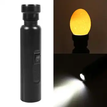 Patlamaya dayanıklı 1 Adet Taşınabilir Siyah soğuk ışık LED mum lamba kuluçka Süper parlak Yumurta Candler Test Cihazı Yeni