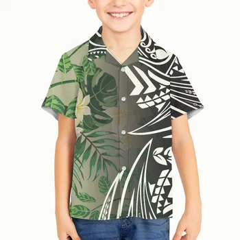 Polinezya Tribal Hawaii Totem Dövme Hawaii Baskılar Gömlek havai gömleği Plaj Kısa Kollu moda üst giyim Tee Bluz Camisa