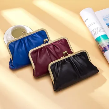 Premium Klip Çanta Pilili Yumuşak Çanta Eğik Çapraz Deri Moda El Çantası Zincir Kayış Küçük Çanta