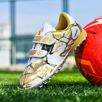 Profesyonel Çocuk futbol ayakkabıları Çocuk Sneakers Kaymaz Sivri futbol ayakkabısı Erkek Kız Aşınmaya Dayanıklı Futbol Ayakkabı