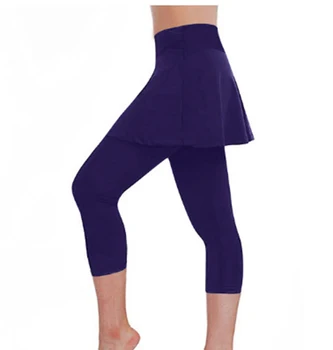 Push Up Spor Tayt Kadınlar 2 İn 1 Yoga Pantolon Etek Karın Kontrol spor salonu taytları Yüksek Bel Spor Tayt Cep Spor XL