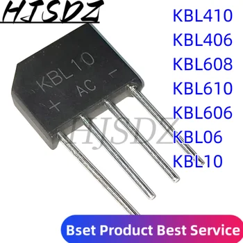 Rectificador de puente de diodo monofásico, 5 piezas, KBL410, KBL-410, 4A, 1000 V, KBL10, KBL406, KBL610, KBL608, KBL06, KBL606