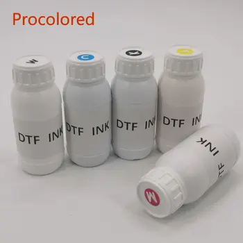 Renkli DTF Mürekkep 5 * 1000ml ve 5 * 500ml Film transfer mürekkebi İçin DTF Doğrudan Transfer Filmi Yazıcı için Giysi Tshirt Baskı