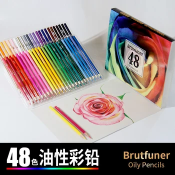 Renkli Kalemler Yüksek Kaliteli Profesyoneller Sanatçı Boyama Yağı renkli kurşun kalem Çizim Kroki Sanat Malzemeleri