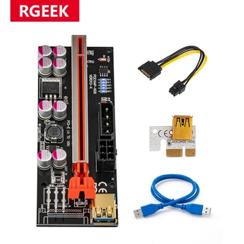RGEEK 010 S PCI-E Yükseltici Kart 010 010X009 S 60 CM USB 3.0 Kablosu PCI Express 1X ila 16X Genişletici PCIe Adaptörü GPU Grafik Kartı