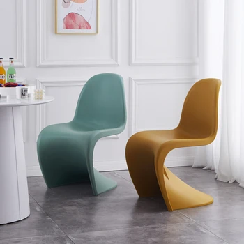 Salon Mobil yemek sandalyeleri Accent İskandinav Ergonomik Lüks yemek sandalyeleri Çoğaltma Tasarımcı Taht Sillas Comedores Ev Mobilyaları