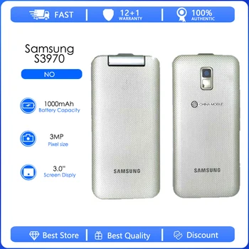Samsung S3970 Yenilenmiş-Orijinal Unlocked S3970 GSM 3G 3MP Tek Sim Cep telefonu Kilidi Ücretsiz kargo Sadece Destek İngilizce