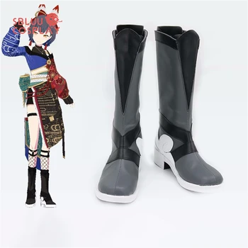 SBluuCosplay Shiraishi Bir Cosplay Ayakkabı Özel Made Çizmeler