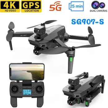 SG907S GPS 4k Kamera Drone 5G Wifi FPV Drones Kamera İle HD 4k 360° Engellerden Kaçınma fırçasız motor rc dört pervaneli helikopter Drone Oyuncaklar