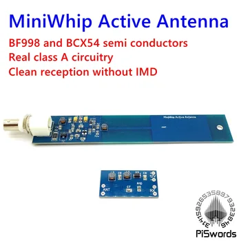 Shotwave MiniWhip Aktif Anten 10 KHZ için 30 MHZ mini kırbaç HF LF VLF VHF SDR RX ile taşınabilir kablo