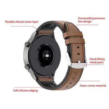 Silikon Kayış Watch Band Kol Saati Kayışı Bilezik Kemer Değiştirme için Huawei izle GT2 Pro