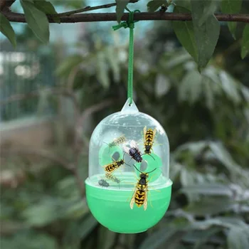 Sinek Kapanı Kullanımlık Wasp Asılı Sinek Kapanı Yakalayıcı Arıcılık Yakalayıcı Kafes Ekipmanları Aracı Eşekarısı Arılar Hornet Haşere Kontrolü Bahçe