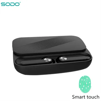 SODO SD - 201 Gerçek kablosuz kulaklık Bluetooth 5.0 Kulak TWS Kulaklık Otomatik Çift kablosuz kulaklık s Yüksek Çözünürlüklü Mikrofon