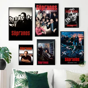 Sopranos Posteri Tv Oyun Tuval Sanat Duvar Resmi Oturma Odası Ev Dekor İçin Hediye