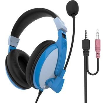 Stereo 3.5 mm Jack Kulaklık Bilgisayar Ev Kablolu Bas oyun kulaklığı Yumuşak mikrofonlu kulaklık üzerinde kulaklık Hediye Hafif