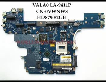StoneTaskın Kullanılan CN-0VWNW8 Dell Latitude E6540 Laptop Anakart VALA0 LA-9411P HM87 PGA947 HD8790M / 2GB DDR3 Tamamen Test Edilmiş