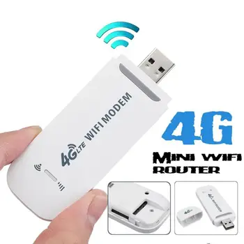 Sıcak Satış Mini 4G USB Araç Taşınabilir WiFi Hotspot Kablosuz Demodülatör Pratik Ağ Kartı Uygun Verici