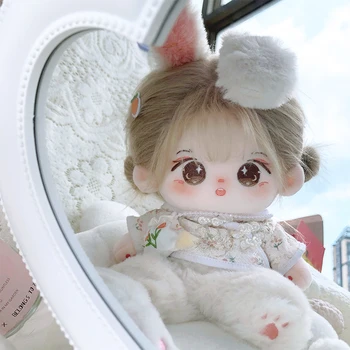 Sınırlı Stok El Yapımı 3 adet / takım 20 cm oyuncak bebek giysileri Sevimli Cheongsam Yumuşak Peluş Pantolon Kawaii oyuncak bebek Giysileri Kıyafet