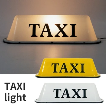 Taksi Taksi İşareti Çatı Üst Topper Araba Manyetik Lamba led ışık Su Geçirmez TAKSİ tavan lambası Parlak Üst Kurulu Çatı İşareti led ışık Araba İçin