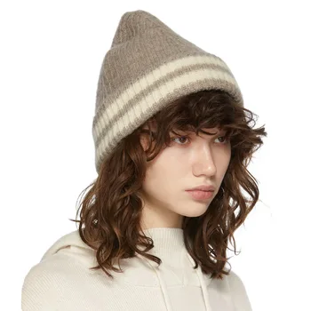 Tasarımcı Marka Örme Bere şapka Kadın Erkek Kış Şapka Kaflı Kasketleri Sıcak Yün Kap Unisex Bonnet Kalınlaşmak Akrilik Kadın Kapaklar
