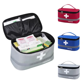 Taşınabilir İlk Yardım Çantası tıbbi saklama çantası Seyahat Açık İlaç Kutusu Ev Su Geçirmez Büyük Kapasiteli Tıbbi saklama çantası