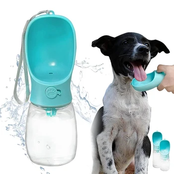 Taşınabilir Köpek su sebili Köpek Su Şişesi İçme Besleyici Kediler, Köpek Yavrusu, Küçük, Orta, Büyük Köpek (12Oz/350ML)