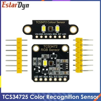 TCS34725 Düşük Güç IR Engelleme Filtresi RGB Açık Renk Sensörü Tanıma Diy Kiti Elektronik PCB kartı Arduino İçin Programlanabilir