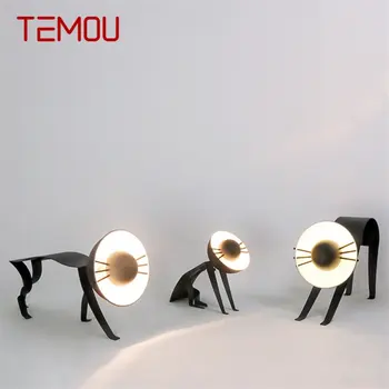 TEMOU İskandinav Masa Lambası Çağdaş Yaratıcı Siyah Kedi LED masa ışığı Dekoratif Ev Oturma Odası Yatak Odası İçin