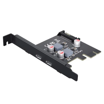 Tip-C Yükseltici Kart PCI-E Tip-C Adaptörü PCI-Express Yuvası 1X Hızlı Şarj için Dropship