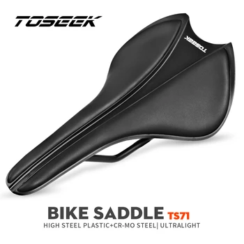 TOSEEK TS71 Eyer 7x7mm Yuvarlak Raylar Dağ bisiklet selesi EVA MTB eyer aksesuarları