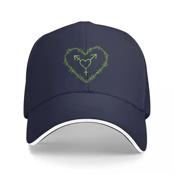 trans sembolü kalp yeşil Beyzbol Şapkası moda Simgesi Şapka Adam Güneş Erkekler Şapka kadın