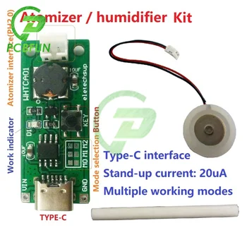USB Mini Nemlendirici DIY Kitleri Mist Maker ve Sürücü Devre kartı Sisleyici Atomizasyon Filmi Atomizer Levha Mini Salınan