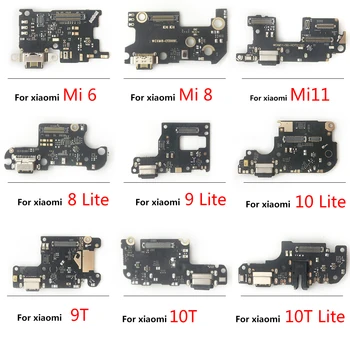 USB Şarj Şarj Portu Kurulu Dock Bağlantı Flex Xiaomi Mi 11 10T 10 9 8 Se A1 A2 Lite A3 Şarj Portu Flex Kablo + Mikro