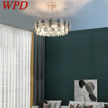 WPD kolye ışık Postmodern lüks kristal lamba LED fikstür dekoratif ev yemek odası için