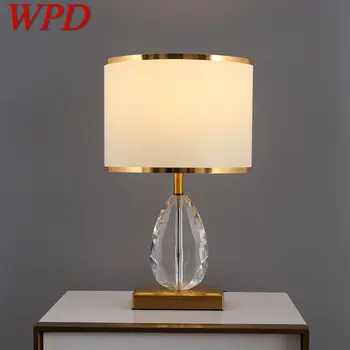 WPD Modern Kristal Masa Lambası Eski LED Yaratıcı Karartma Lüks masa lambaları Ev Oturma Odası yatak odası dekoru