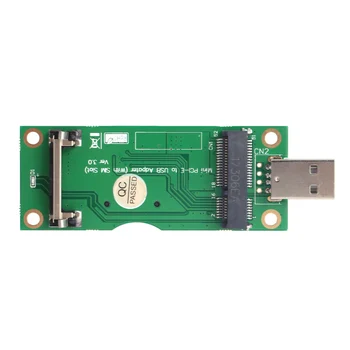 WWAN / LTE Modülü için SIM 8Pin Kart Yuvalı Mini PCI-E'den USB Adaptörüne